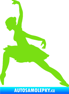 Samolepka Baletka 007 levá zelená kawasaki