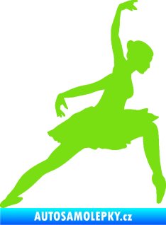 Samolepka Baletka 007 pravá zelená kawasaki