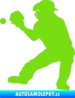 Samolepka Baseball 007 levá zelená kawasaki