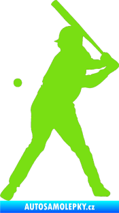 Samolepka Baseball 013 levá zelená kawasaki