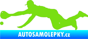 Samolepka Baseball 015 levá zelená kawasaki