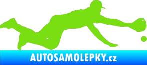 Samolepka Baseball 015 pravá zelená kawasaki