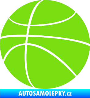 Samolepka Basketbalový míč 001 zelená kawasaki