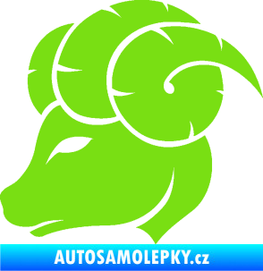 Samolepka Beran zvěrokruh 002 levá zelená kawasaki