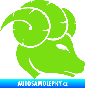 Samolepka Beran zvěrokruh 002 pravá zelená kawasaki