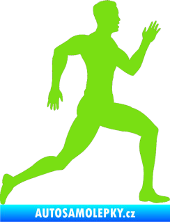 Samolepka Běžec 003 pravá zelená kawasaki