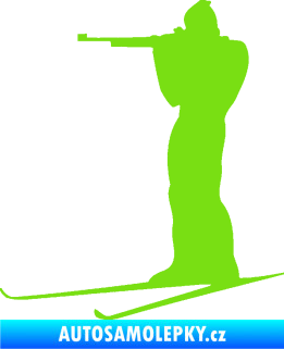Samolepka Biatlon 001 levá zelená kawasaki