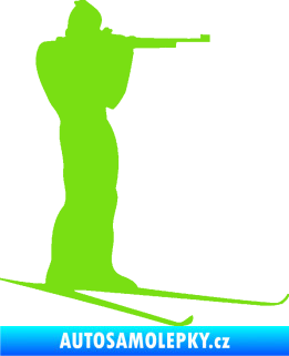 Samolepka Biatlon 001 pravá zelená kawasaki