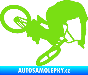 Samolepka Biker 001 pravá zelená kawasaki