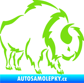 Samolepka Bizon 001 pravá zelená kawasaki