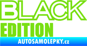Samolepka Black edition zelená kawasaki