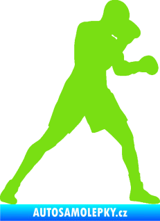 Samolepka Boxer 001 pravá zelená kawasaki