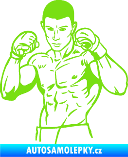 Samolepka Boxer 003 levá zelená kawasaki