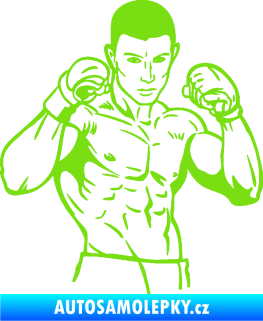 Samolepka Boxer 003 pravá zelená kawasaki