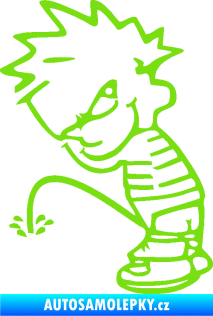 Samolepka Boy čůrá 002 levá zelená kawasaki