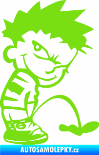 Samolepka Boy čůrá 005 pravá zelená kawasaki