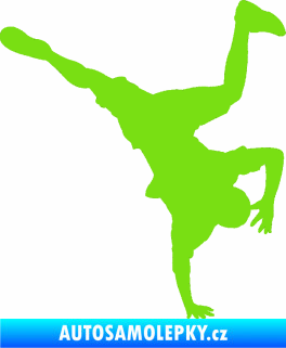 Samolepka Breakdance 001 pravá zelená kawasaki