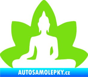 Samolepka Budha 003 levá  zelená kawasaki