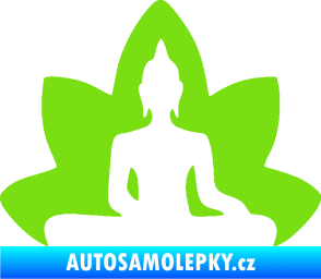 Samolepka Budha 003 pravá  zelená kawasaki