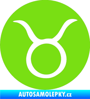 Samolepka Býk zvěrokruh 001 - horoskop zelená kawasaki