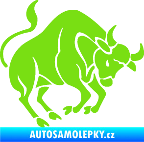 Samolepka Býk zvěrokruh 004 pravá zelená kawasaki
