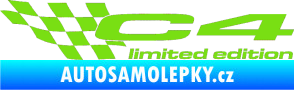 Samolepka C4 limited edition levá zelená kawasaki