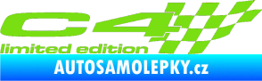 Samolepka C4 limited edition pravá zelená kawasaki