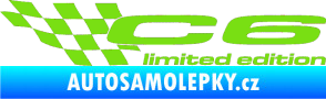 Samolepka C6 limited edition levá zelená kawasaki