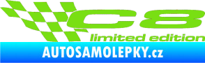 Samolepka C8 limited edition levá zelená kawasaki