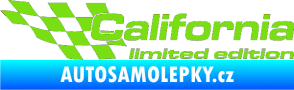 Samolepka California limited edition levá zelená kawasaki