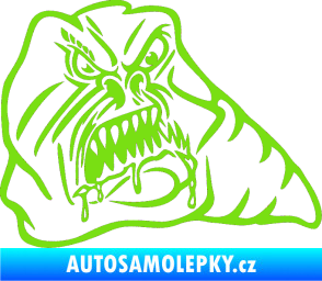 Samolepka Červ pravá zelená kawasaki