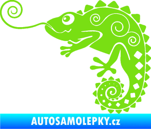Samolepka Chameleon 004 levá zelená kawasaki