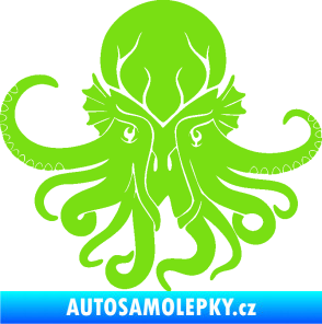 Samolepka Chobotnice 002 levá zelená kawasaki