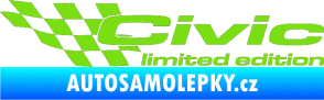 Samolepka Civic limited edition levá zelená kawasaki