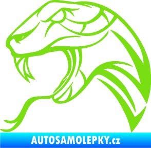 Samolepka Cobra 002 levá zelená kawasaki