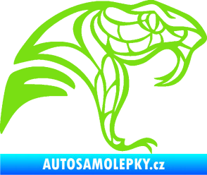 Samolepka Cobra 003 pravá zelená kawasaki