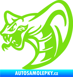 Samolepka Cobra 007 levá zelená kawasaki