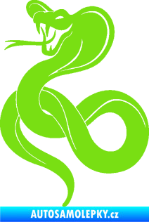 Samolepka Cobra 009 levá zelená kawasaki