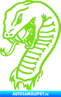 Samolepka Cobra levá zelená kawasaki