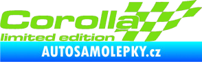 Samolepka Corolla limited edition pravá zelená kawasaki