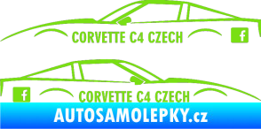 Samolepka Corvette C4 FB zelená kawasaki