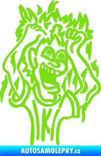 Samolepka Crazy man pravá zelená kawasaki