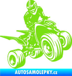 Samolepka Čtyřkolka 008 pravá zelená kawasaki