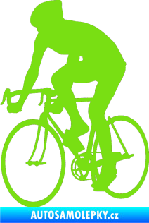 Samolepka Cyklista 001 levá zelená kawasaki