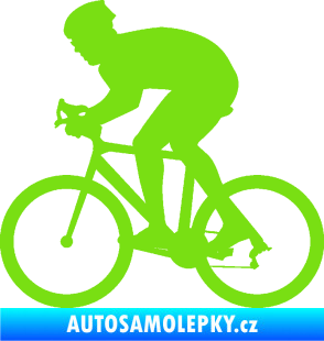 Samolepka Cyklista 008 levá zelená kawasaki