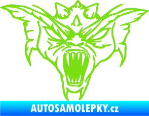 Samolepka Ďábel 003 pravá zelená kawasaki