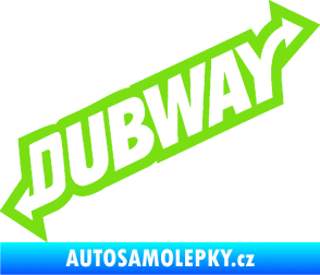 Samolepka Dübway 002 zelená kawasaki