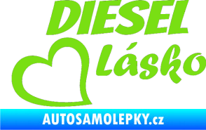 Samolepka Diesel Lásko zelená kawasaki