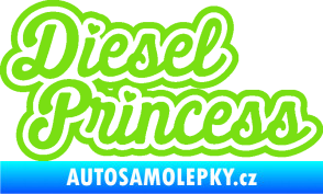 Samolepka Diesel princess nápis zelená kawasaki