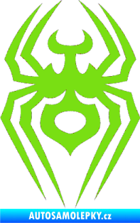 Samolepka Pavouk 008 zelená kawasaki